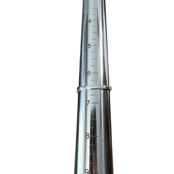 Silver Tone Dainty Treble Clef Music Thin Band Ring - Picture 11 of 11